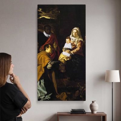 The Adoration of the Magi by Diego Velazquez Canvas Wall Art Print