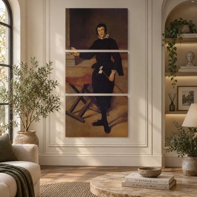 Juan Calabazas Called Calabacillas by Diego Velazquez Canvas Wall Art Print