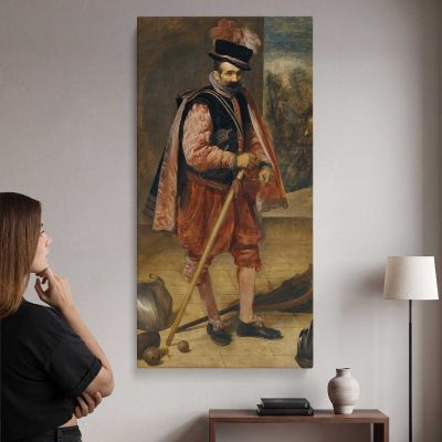 The Jester Don Juan of Austria by Diego Velazquez Canvas Wall Art Print