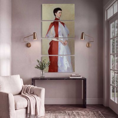 Portrait of Mrs Robert Harrison by John Singer Sargent Canvas Wall Art Print