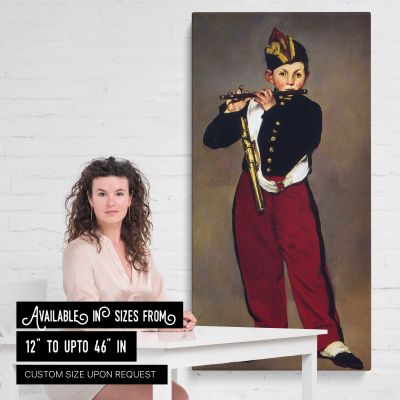 The Fifer by Edouard Manet Canvas Wall Art Print