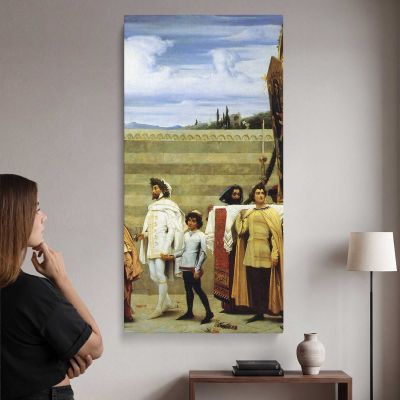 Cimabues Celebrated Madonna Procession by Frederic Leighton Canvas Wall Art Print
