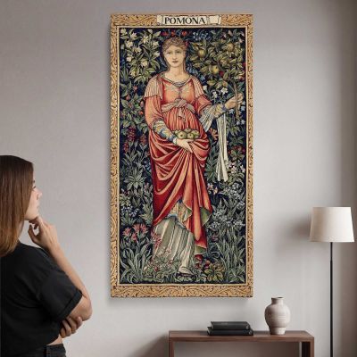 Pomona 1882 by Edward Burne Jones and John Henry Dearle Canvas Wall Art Print