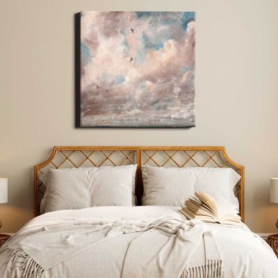 Cloud (1821) painting by John Constable Square Canvas Wall Art