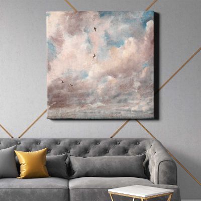 Cloud (1821) painting by John Constable Square Canvas Wall Art