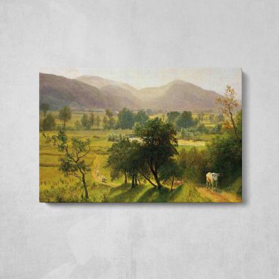 Conway Valley New Hampshire by Albert Bierstadt Canvas Wall Art Print