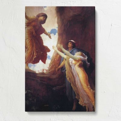 Winged Figures in a Mythological Scene by Frederic Leighton Canvas Print