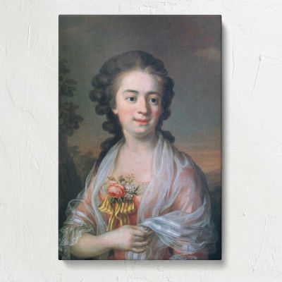 Woman with a Floral Corsage Canvas Print