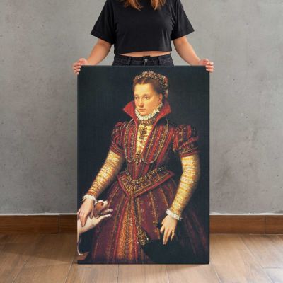 Woman in an Ornate Renaissance Dress Canvas Print