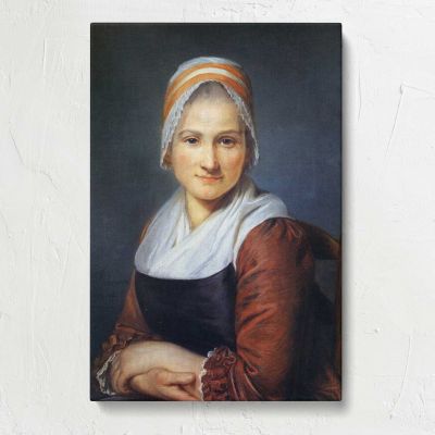 Woman in a White Headscarf Canvas Print