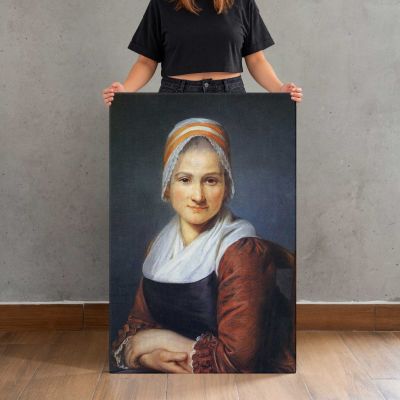 Woman in a White Headscarf Canvas Print