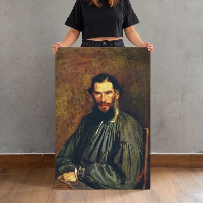 Bearded Man in a Dark Robe Canvas Print