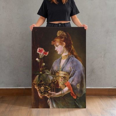 Portrait of a Woman by Alfred Stevens Canvas Print