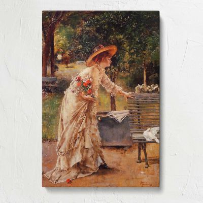 Afternoon in the Park by Alfred Stevens Canvas Print