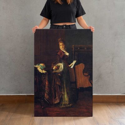 The Love Letter by Alfred Stevens Canvas Print