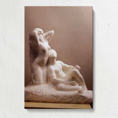 Poet And Muse by Auguste Rodin Canvas Print