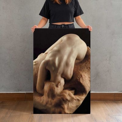 Reclining Sculpture Figure Study by Auguste Rodin Canvas Print