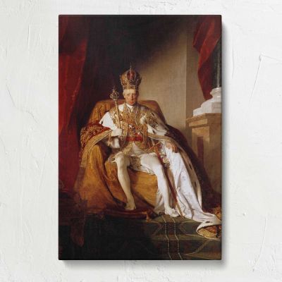 Emperor Franz I of Austria in Coronation Robes Canvas Print