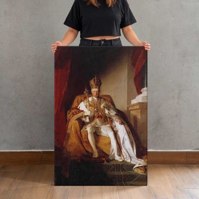 Emperor Franz I of Austria in Coronation Robes Canvas Print