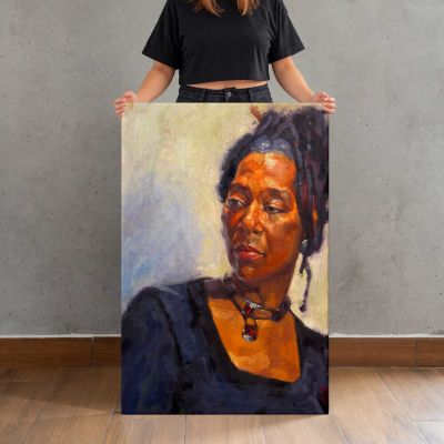 Dimien Portrait by Aaron Coberly Canvas Print