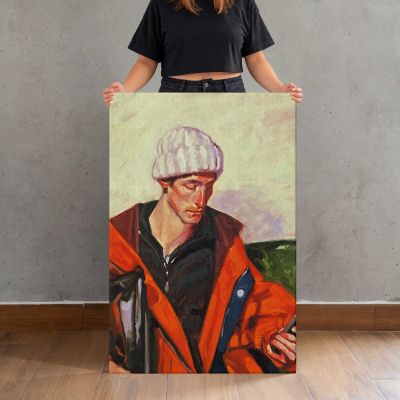 Ishan with a Phone by Aaron Coberly Canvas Print