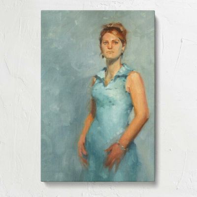 Laura in Blue by Aaron Coberly Canvas Print