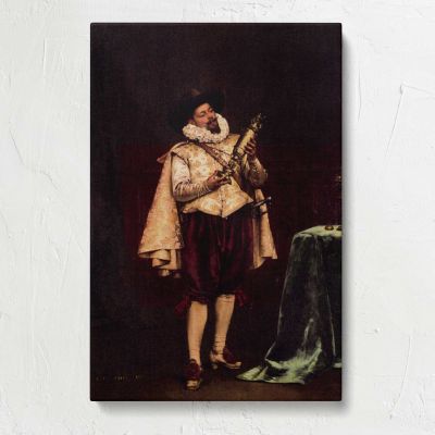The Trophy by Adolphe Alexandre Lesrel Canvas Print