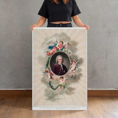 Portrait of Carl Linnaeus by Robert John Thornton Canvas Print
