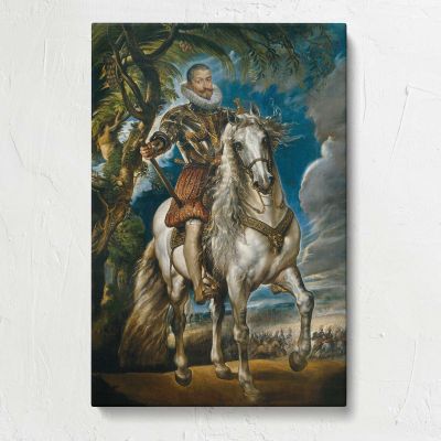 Equestrian Portrait of the Duke of Lerma by Peter Paul Rubens Canvas Print