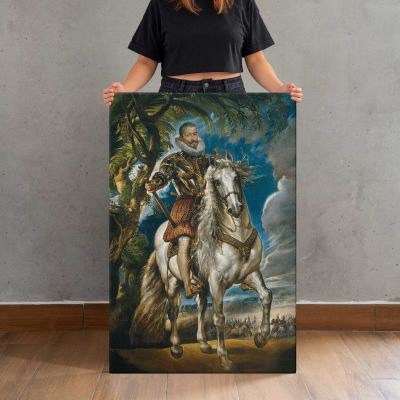 Equestrian Portrait of the Duke of Lerma by Peter Paul Rubens Canvas Print
