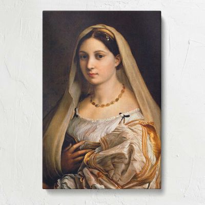 Woman with a Veil La Donna Velata by Raphael Canvas Print