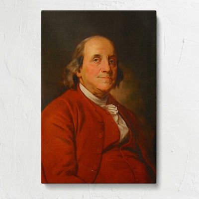 Benjamin Franklin Portrait Canvas Print