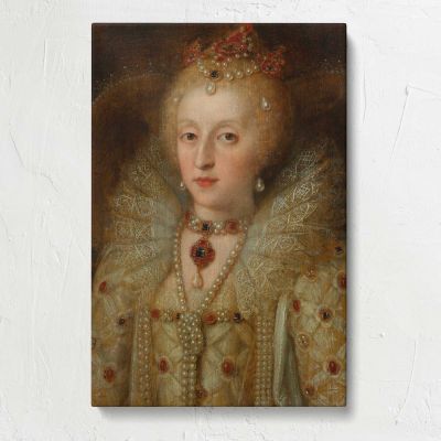 Portrait of Queen Elizabeth I Canvas Print