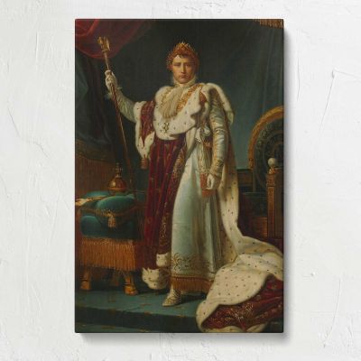 Emperor Napoleon I in Coronation Robes Canvas Print