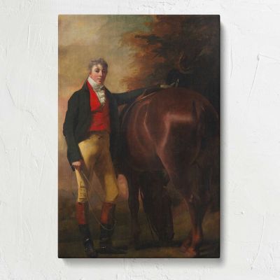 George Harley Drummond with a Horse Canvas Print
