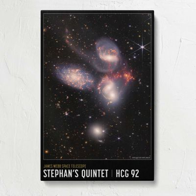 Stephan's Quintet James Webb Space Telescope Image Canvas Print