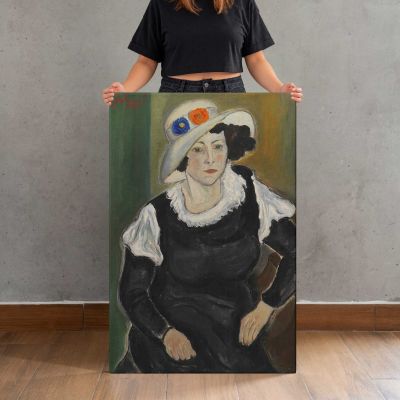 Lady with a Hat Dagny Marie Christensen Canvas Print
