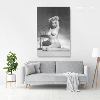 Marilyn Monroe American Model Naked Canvas Wall Artwork Hangings Pop Quote