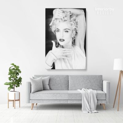 Modanna 80s Albums Art Work Collage Print Poster in Canvas, Rolled Canvas