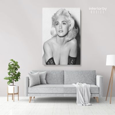 Young Modanna Sexy Print Poster in Canvas, Rolled Canvas