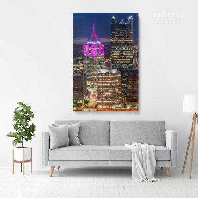 Pittsburgh Skyline Highmark City Building Canvas Wall Art