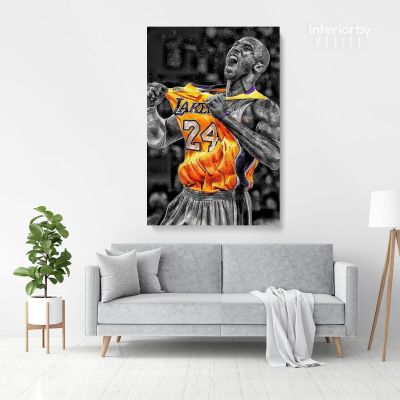 Kobe Bryant Photo Print Canvas or Rolled, Basketball Player Last Game Mamba Mentality Canvas