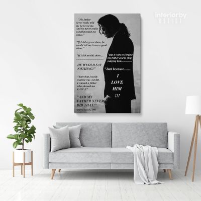 Michael Jackson Personalised Canvas MJ Singer Lover Music For Wall Art Mural