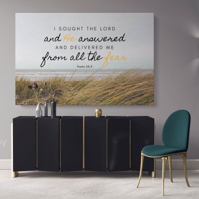 Holy Bible Verse Arts Canvas Office Scripture Decal Quote wall art Home Bible Verse Canvas Wall Art