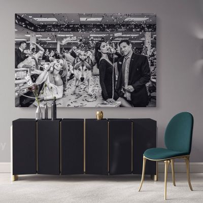 Wolf of the Street Leonardo Dicaprio Movie Wall Art Decoration Canvas Wall Art