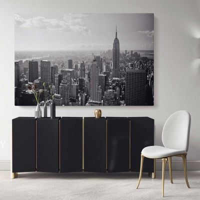 Photography New York Black and White wall art Frame Buildings and Cites Canvas Wall Art
