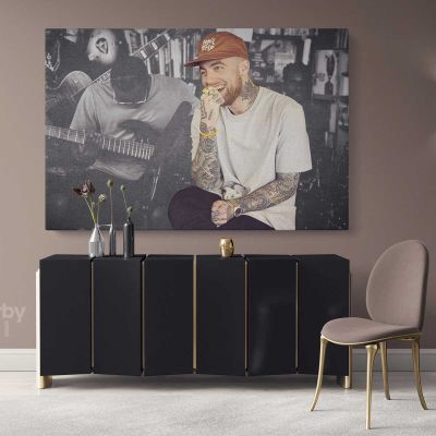 Mac Miller Poster American Rapper Canvas Wall Art
