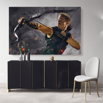 Hawkeye Avengers Poster Marvel Comics Superhero Movie Illustration Giclee Canvas Wall Art