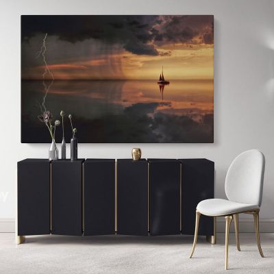 Boat Scenery wall art Posters on Canvas Wall Art