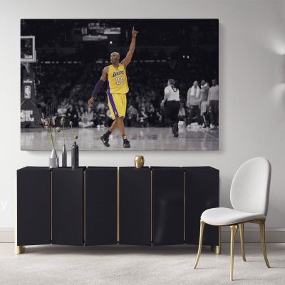 Last Game Kobe Bryant Basketball Player Mamba Mentality Canvas Wall Art